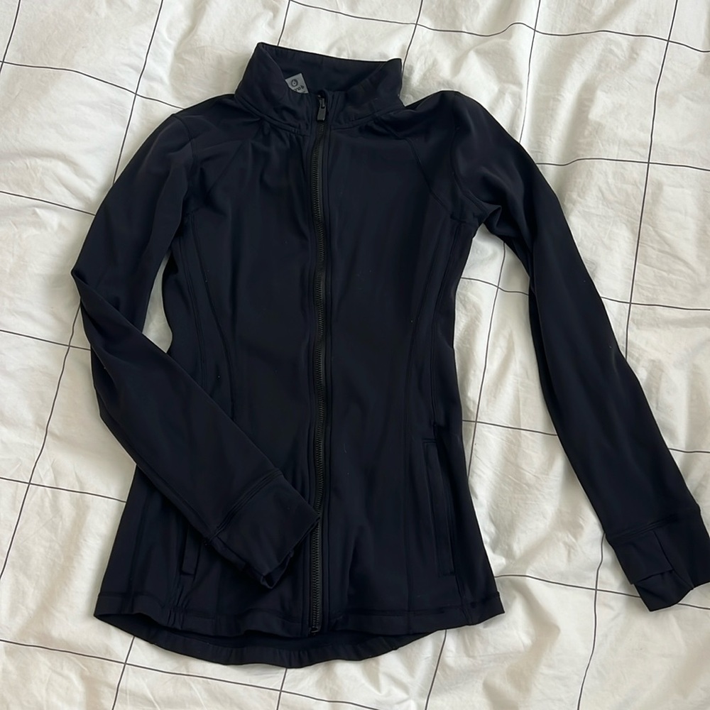 Black workout jacket